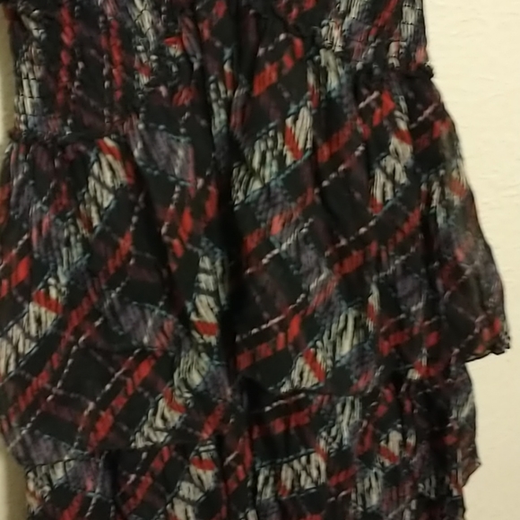 Plaid Halter Top With Ruffles, Cute! - Picture 2 of 4